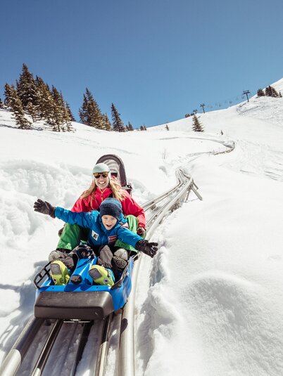Eine Fahrt mit dem Alpine Coaster verspricht Fun & Action