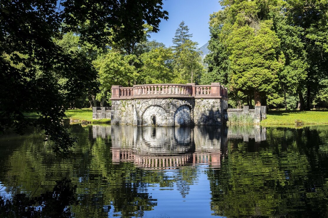 Karpfenteich im Schlosspark Matzen | © Matthias Sedlak
