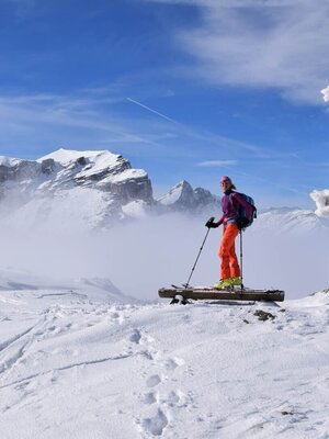 Skitour Roßkogel Brandenberg am Gipfel