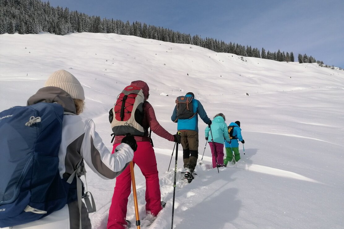 Wildschönau Holzalm Kasalm Schneeschuhgruppe | © Wildschönau Tourismus