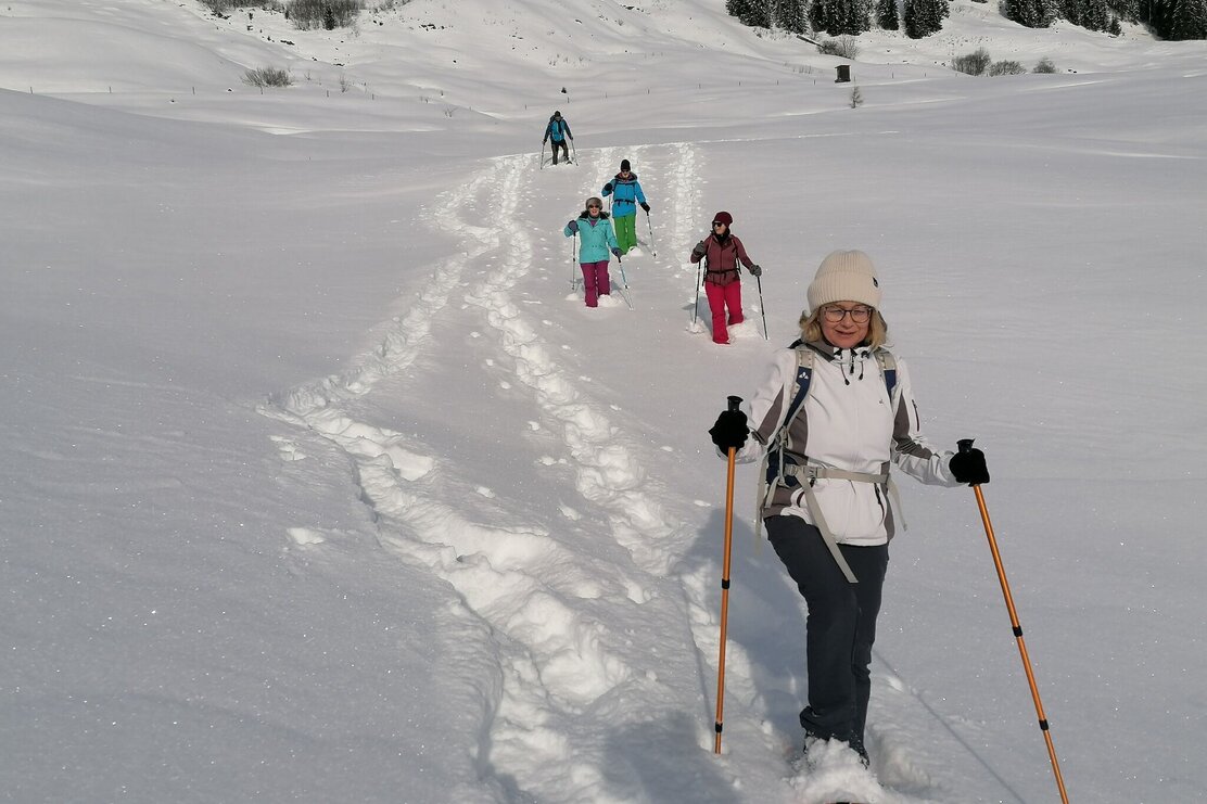 Wildschönau Holzalm Schneeschuhe Gruppe | © Wildschönau Tourismus