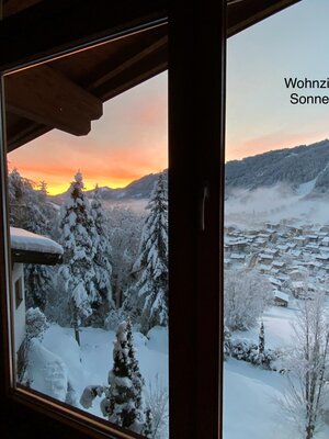Wohnzimmerblick Sonnenaufgang
